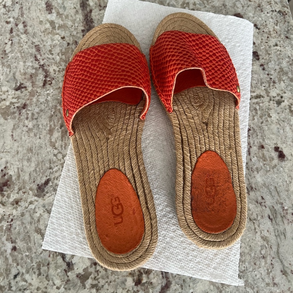 Ugg orange slides